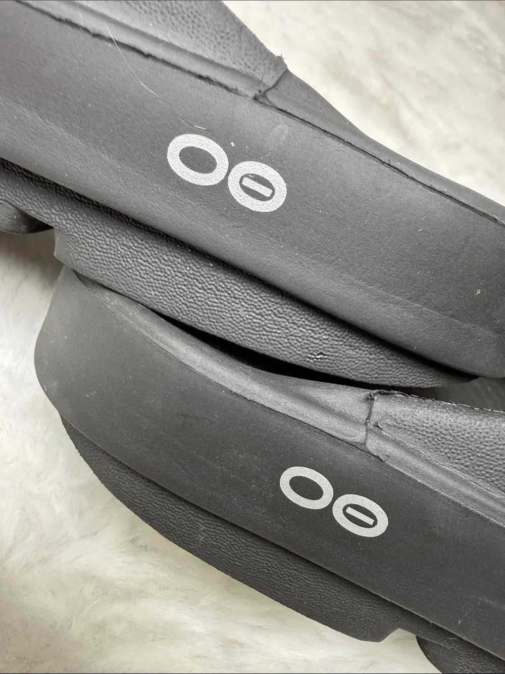 OOFOS OOahh Recovery Slide Sandals Black Men 10 EU43 Comfort Slip On Athleisure